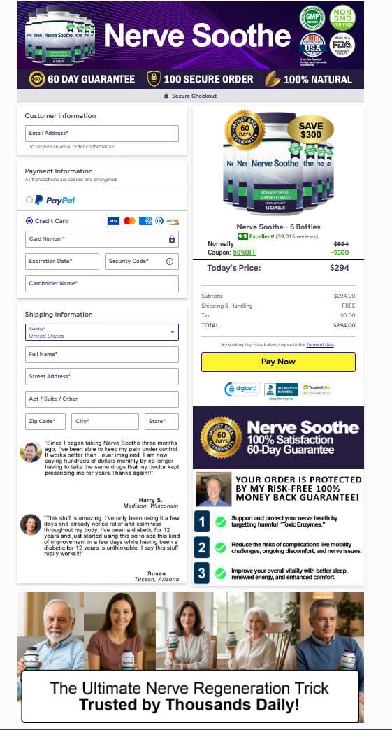 Nerve Soothe Discount Price